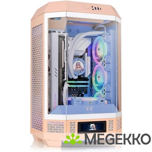 Grote foto thermaltake the tower 300 peach fuzz computers en software behuizingen en kasten