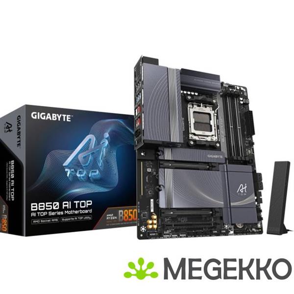 Grote foto gigabyte b850 ai top computers en software moederborden