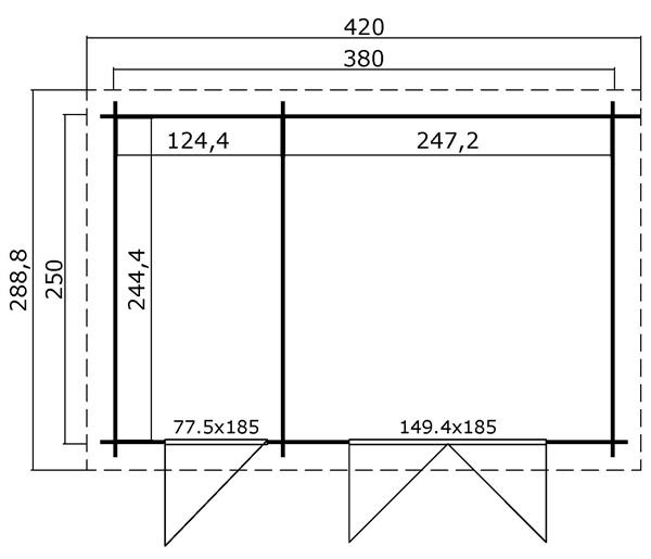 Grote foto nieuw modern tuinhuis belmont 1 tuin en terras tuinhuisjes en blokhutten