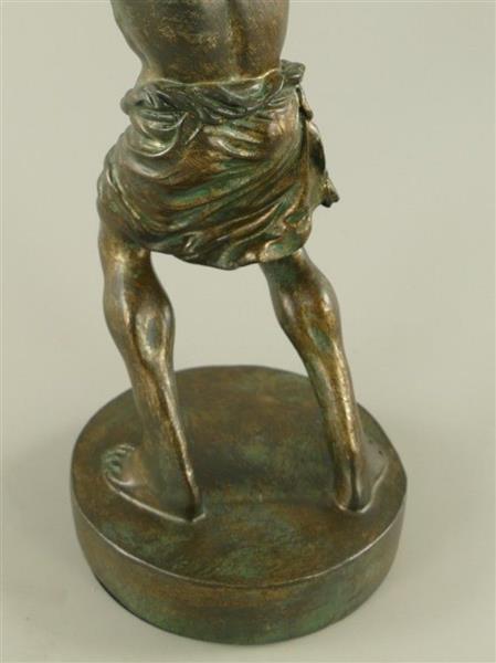 Grote foto beeld atlas 42 cm polystone decoratief beeld tuin en terras tuindecoratie