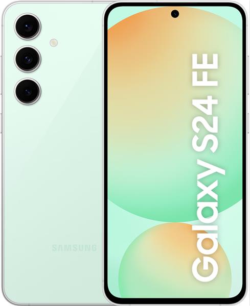 Grote foto als nieuw samsung galaxy s24 fe 5g 128gb model 2024 6.4 inch groen 24 maanden garantie computers en software overige computers en software