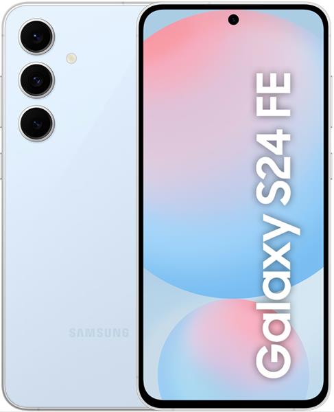 Grote foto als nieuw samsung galaxy s24 fe 5g 128gb model 2024 6.4 inch blauw 24 maanden garantie computers en software overige computers en software