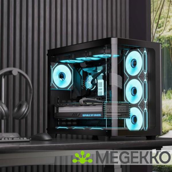 Grote foto aerocool p500c midi tower zwart computers en software behuizingen en kasten