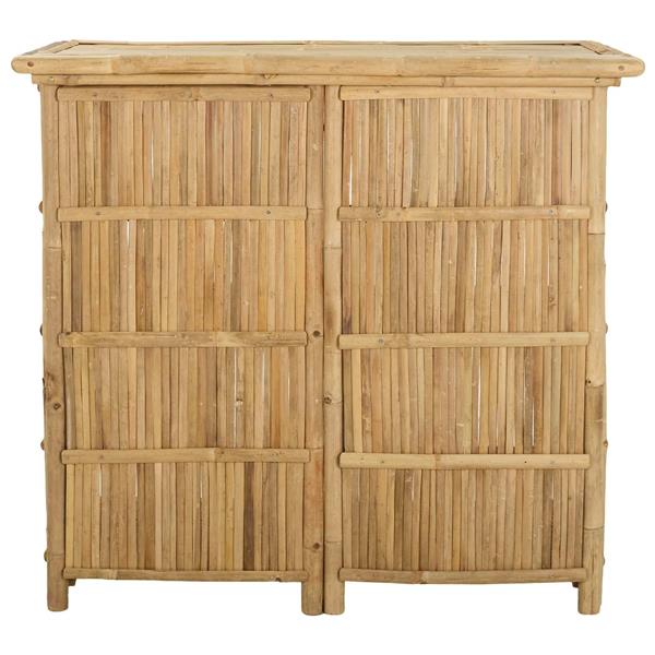 Grote foto vidaxl buiten bartafel naturel 115 x 55 x 105 cm bamboe tuin en terras tuinmeubelen