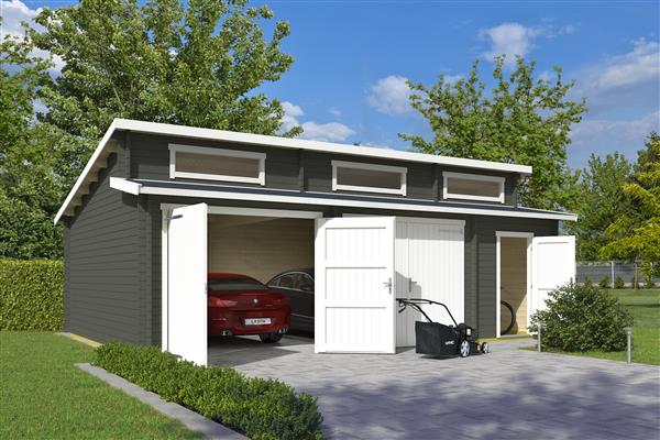 Grote foto garage hawaii incl. wooden doors tuin en terras tuinhuisjes en blokhutten