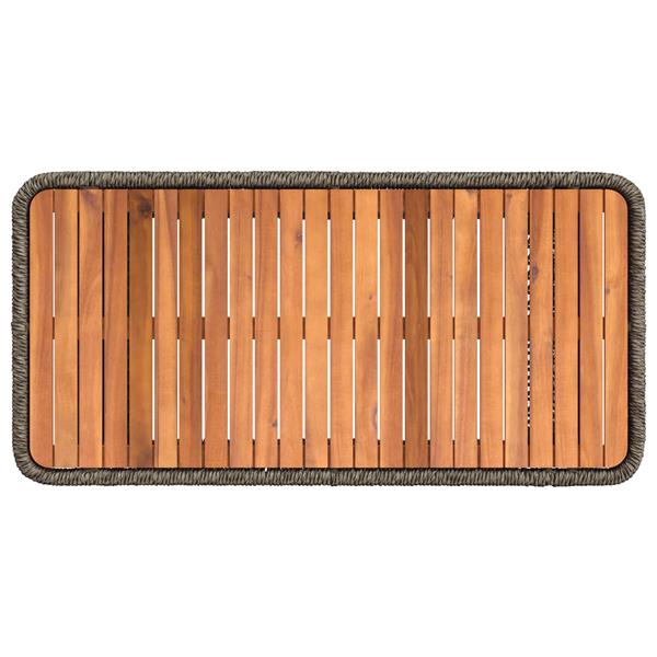 Grote foto vidaxl tuin eettafelset 4 pcs grijs en donkergrijs poly rattan tuin en terras tuinmeubelen