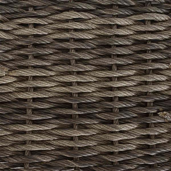 Grote foto vidaxl tuin eettafelset 3 pcs grijs en donkergrijs poly rattan tuin en terras tuinmeubelen