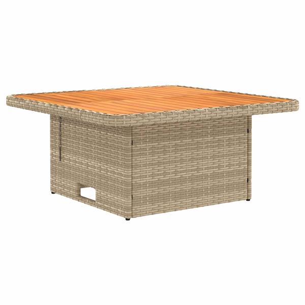 Grote foto vidaxl 2 stuk tuin middelste sofa met uitschuiftafel poly rattan tuin en terras tuinmeubelen