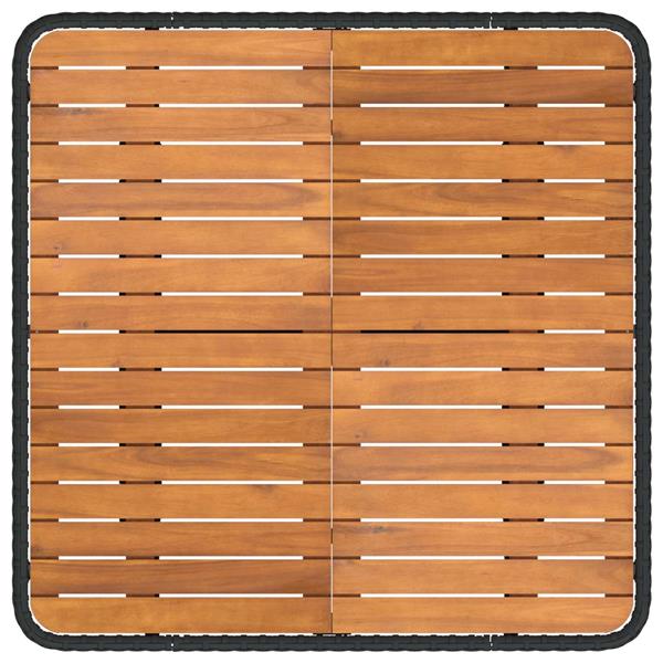 Grote foto vidaxl 2 stuk tuin middelste sofa met uitschuiftafel poly rattan tuin en terras tuinmeubelen