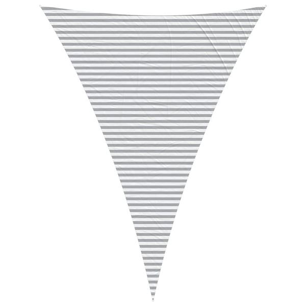 Grote foto vidaxl zonneschaduwzeil lichtgrijs en wit. 5 x 7 x 7 m tuin en terras overige tuin en terras