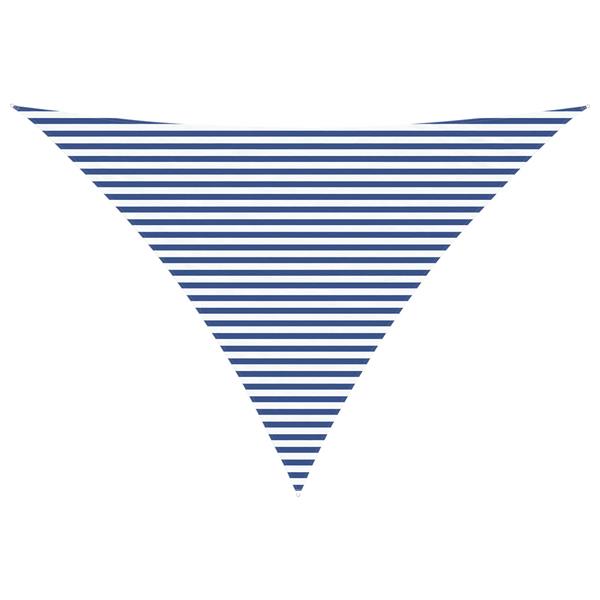 Grote foto vidaxl zonneschaduwzeil blauw en wit 5 x 5 x 6 m 100 polyester oxford tuin en terras overige tuin en terras