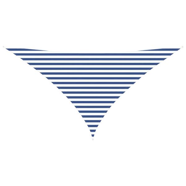 Grote foto vidaxl zonneschaduwzeil blauw en wit 3 5 x 3 5 x 4 9 m tuin en terras overige tuin en terras