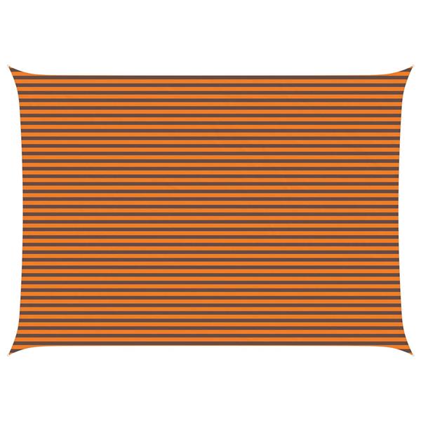 Grote foto vidaxl zonneschaduwzeil oranje en bruin 7 x 5 m 100 polyester oxford tuin en terras overige tuin en terras