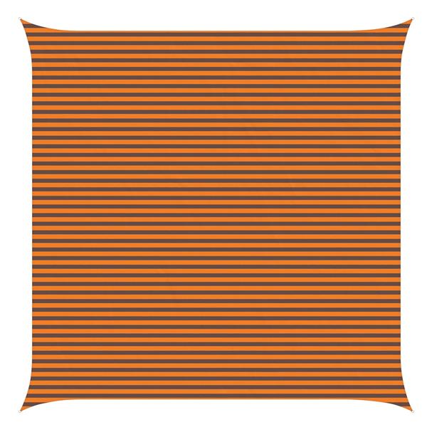 Grote foto vidaxl zonneschaduwzeil oranje en bruin 6 x 6 m 100 polyester oxford tuin en terras overige tuin en terras