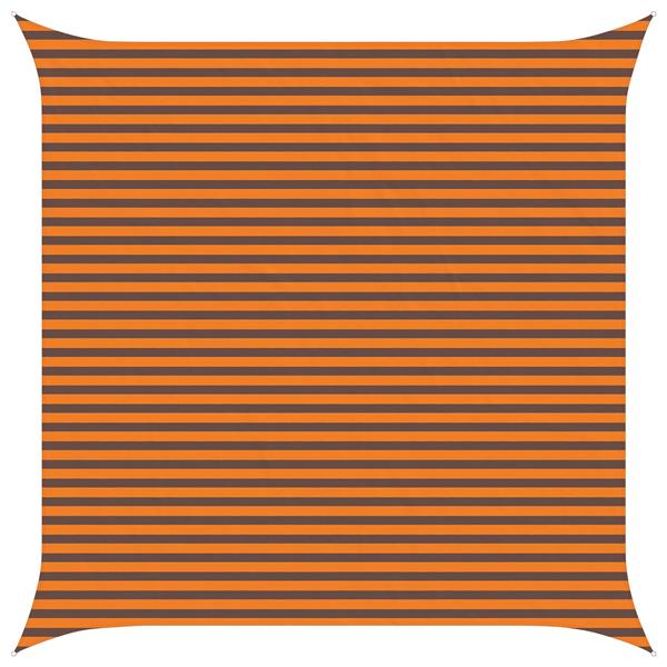 Grote foto vidaxl zonneschaduwzeil oranje en bruin 4 5 x 4 5 m tuin en terras overige tuin en terras