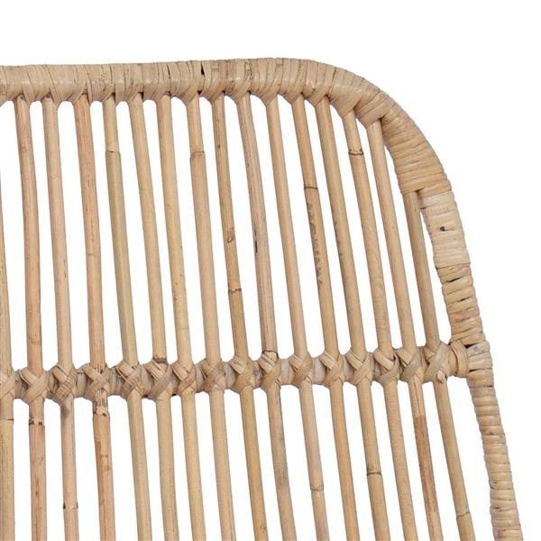 Grote foto vidaxl barkruk 2 pcs naturel 44 x 54 x 96 cm rattan en staal huis en inrichting krukken en barkrukken