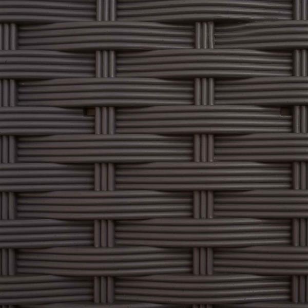 Grote foto vidaxl verhoogd bed met trellis en dak bruin 203 5 x 40 x 125 cm pp tuin en terras overige tuin en terras