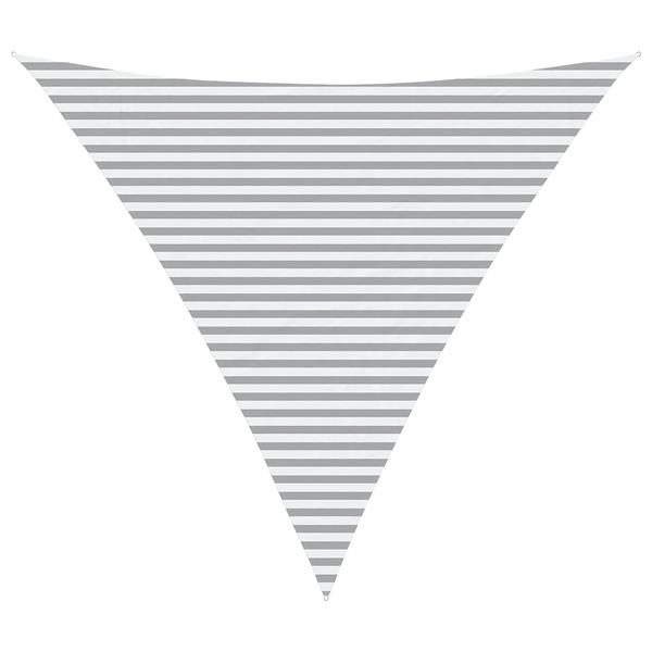 Grote foto vidaxl zonneschaduwzeil lichtgrijs en wit. 5 x 5 x 5 m tuin en terras overige tuin en terras