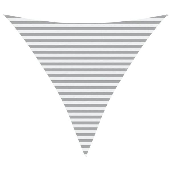 Grote foto vidaxl zonneschaduwzeil lichtgrijs en wit. 3 6 x 3 6 x 3 6 m tuin en terras overige tuin en terras