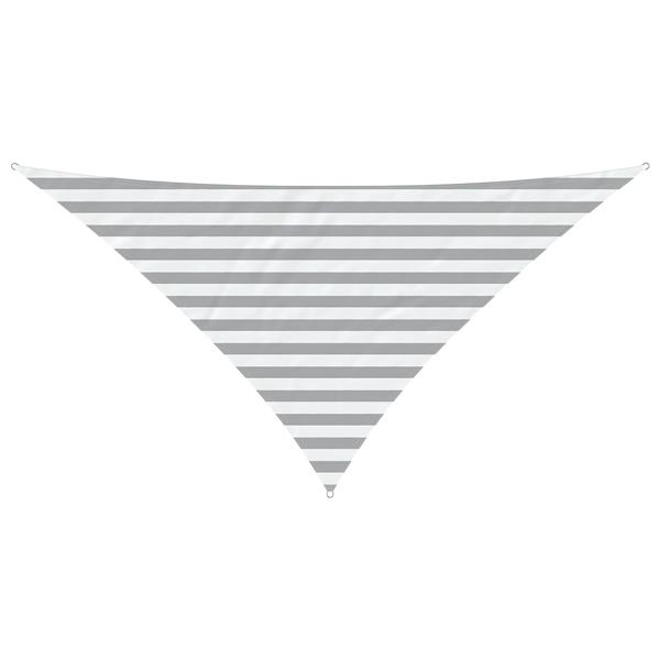 Grote foto vidaxl zonneschaduwzeil lichtgrijs en wit. 2 5 x 2 5 x 3 5 m tuin en terras overige tuin en terras