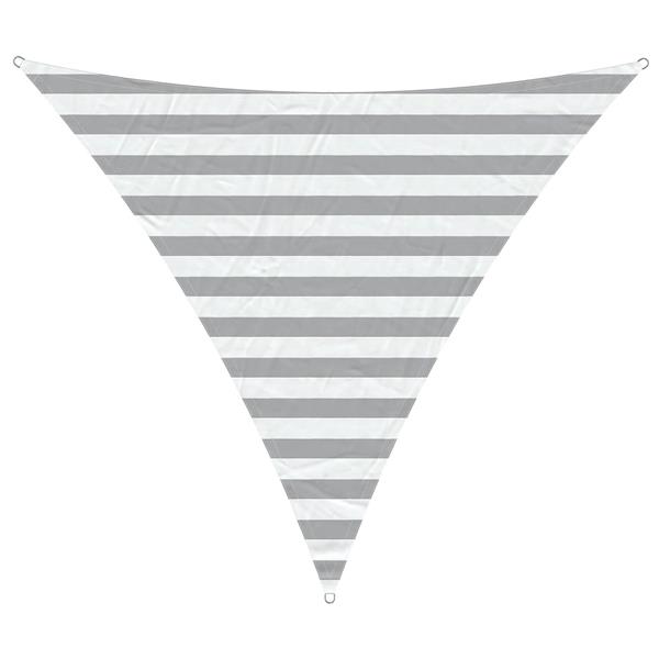 Grote foto vidaxl zonneschaduwzeil lichtgrijs en wit. 2 x 2 x 2 m tuin en terras overige tuin en terras