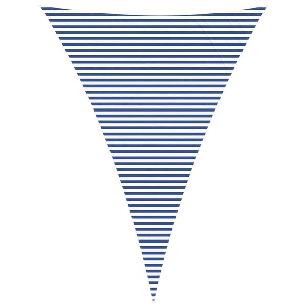 Grote foto vidaxl zonneschaduwzeil blauw en wit 5 x 7 x 7 m 100 polyester oxford tuin en terras overige tuin en terras