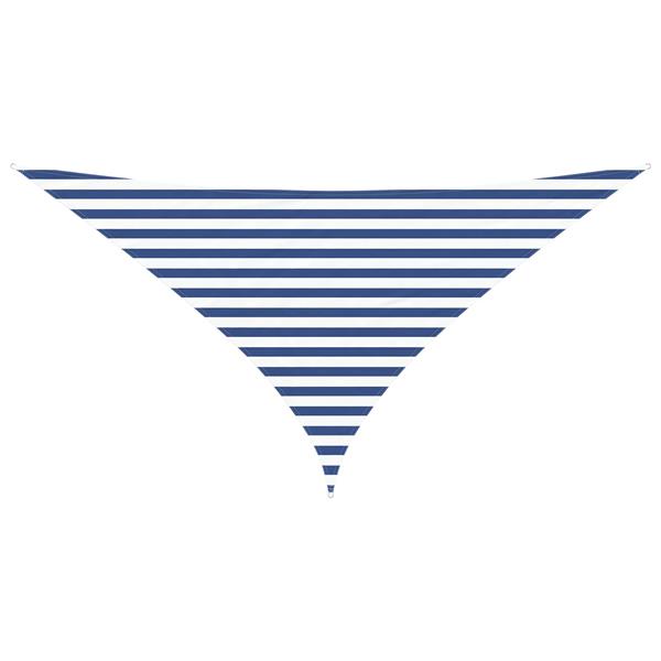 Grote foto vidaxl zonneschaduwzeil blauw en wit 3 x 3 x 4 24 m tuin en terras overige tuin en terras