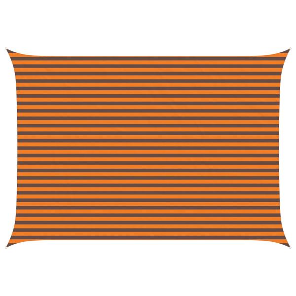 Grote foto vidaxl zonneschaduwzeil oranje en bruin 5 3 5 m tuin en terras overige tuin en terras