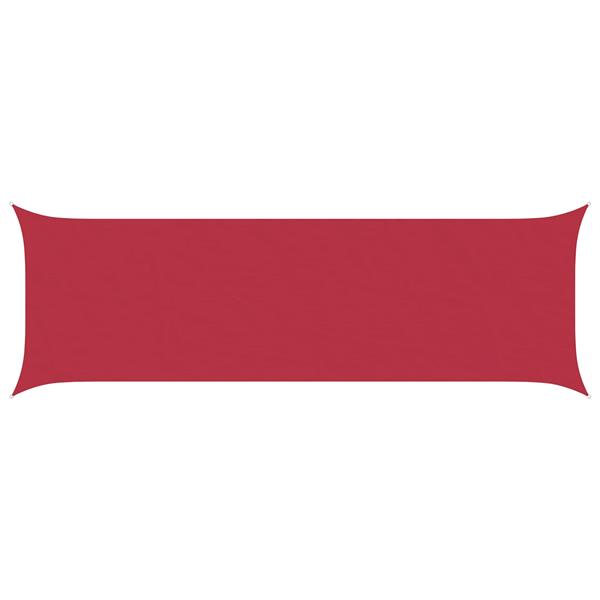 Grote foto vidaxl zonneschaduwzeil rood 6 x 2 m 100 polyester oxford tuin en terras overige tuin en terras