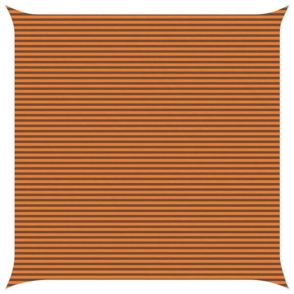 Grote foto vidaxl zonneschaduwzeil oranje en bruin 7 x 7 m 100 polyester oxford tuin en terras overige tuin en terras