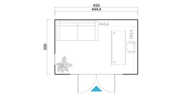 Grote foto nieuw modern tuinhuis palermo 2 tuin en terras tuinhuisjes en blokhutten