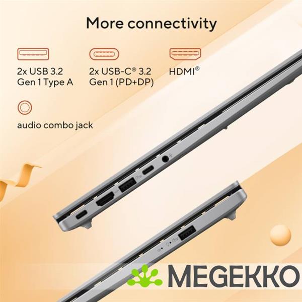 Grote foto asus vivobook 14 m1407ga ly012w 14 copilot pc amd ryzen ai 7 computers en software overige computers en software