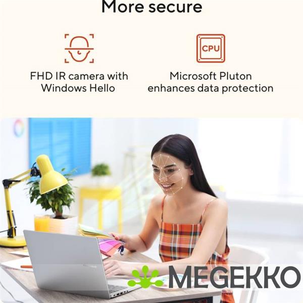 Grote foto asus vivobook 14 m1407ga ly012w 14 copilot pc amd ryzen ai 7 computers en software overige computers en software