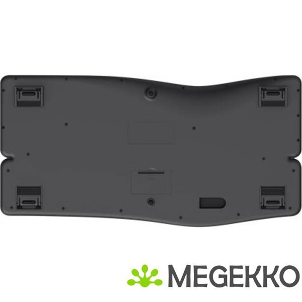 Grote foto trust keyra ergonomisch toetsenbord draadloos zwart computers en software toetsenborden