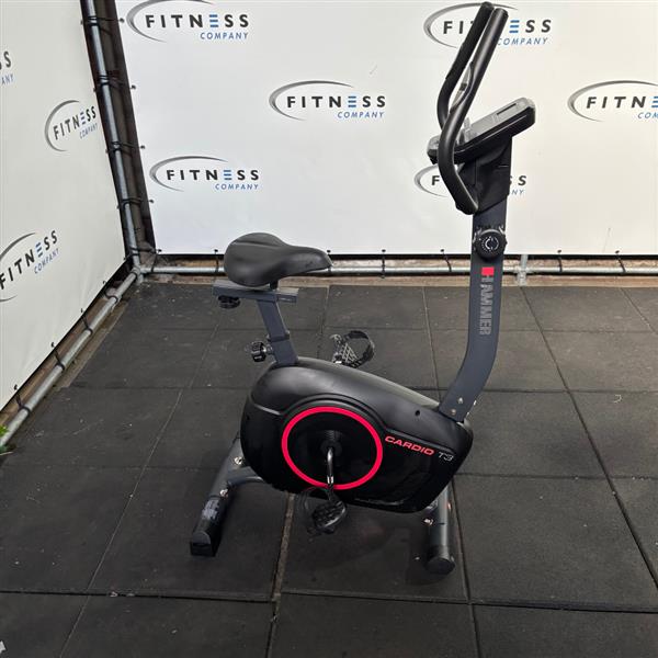 Grote foto hammer fitness hometrainer cardio t3 upright bike sport en fitness fitness