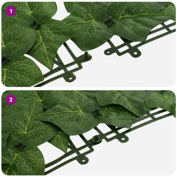 Grote foto vidaxl balkonscherm met bladeren groen 500 x 100 cm tuin en terras overige tuin en terras