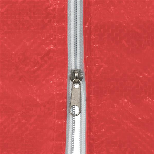 Grote foto vidaxl party tent zijwand 2 pcs rood 400 x 195 cm pe en staal tuin en terras overige tuin en terras