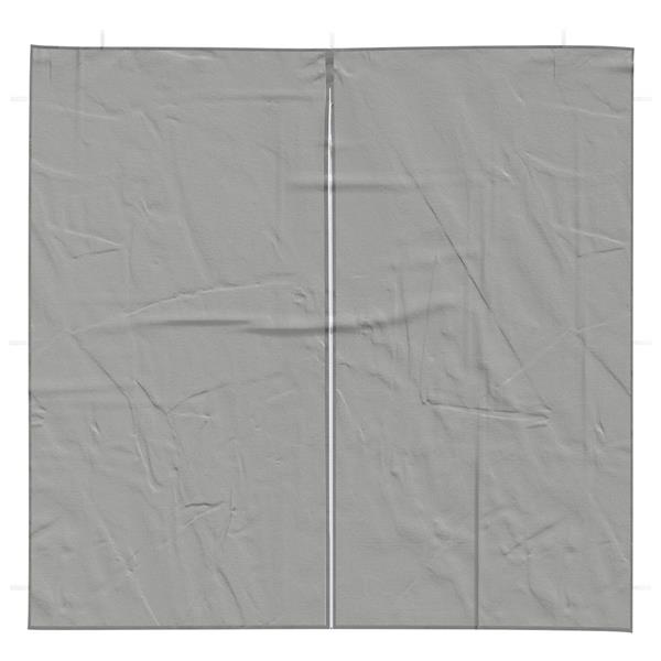 Grote foto vidaxl party tent zijwand 2 pcs lichtgrijs 200 x 195 cm pe en staal tuin en terras overige tuin en terras
