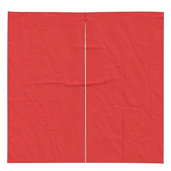 Grote foto vidaxl party tent zijwand 2 pcs rood 200 x 195 cm pe en staal tuin en terras overige tuin en terras
