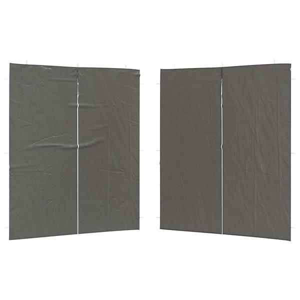 Grote foto vidaxl party tent zijwand 2 pcs antracietkleurig 200 x 195 cm tuin en terras overige tuin en terras