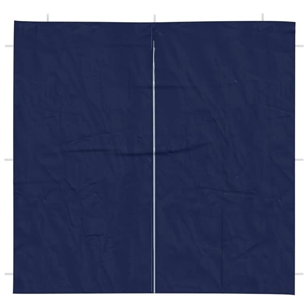 Grote foto vidaxl party tent zijwand 2 pcs blauw 200 x 195 cm pe en staal tuin en terras overige tuin en terras