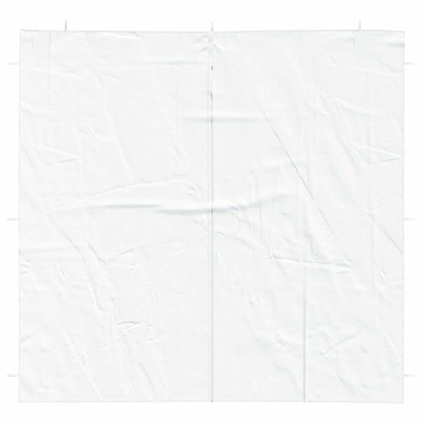 Grote foto vidaxl party tent zijwand 2 pcs wit 200 x 195 cm pe en staal tuin en terras overige tuin en terras