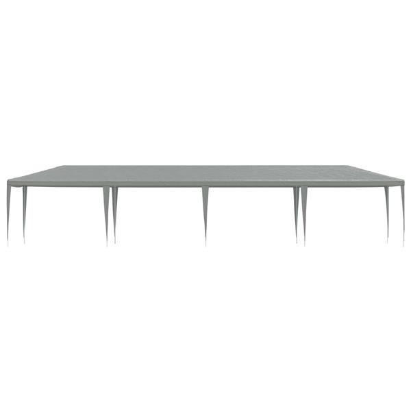 Grote foto vidaxl partytent lichtgrijs 1200 x 300 x 255 cm pe en staal tuin en terras overige tuin en terras