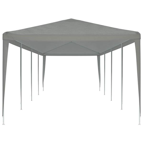 Grote foto vidaxl partytent lichtgrijs 1200 x 300 x 255 cm pe en staal tuin en terras overige tuin en terras