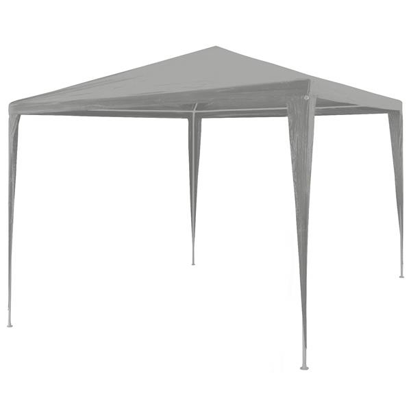 Grote foto vidaxl partytent lichtgrijs 300 x 300 x 255 cm pe en staal tuin en terras overige tuin en terras