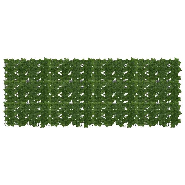 Grote foto vidaxl balkonscherm met bladeren groen 200 x 75 cm tuin en terras overige tuin en terras