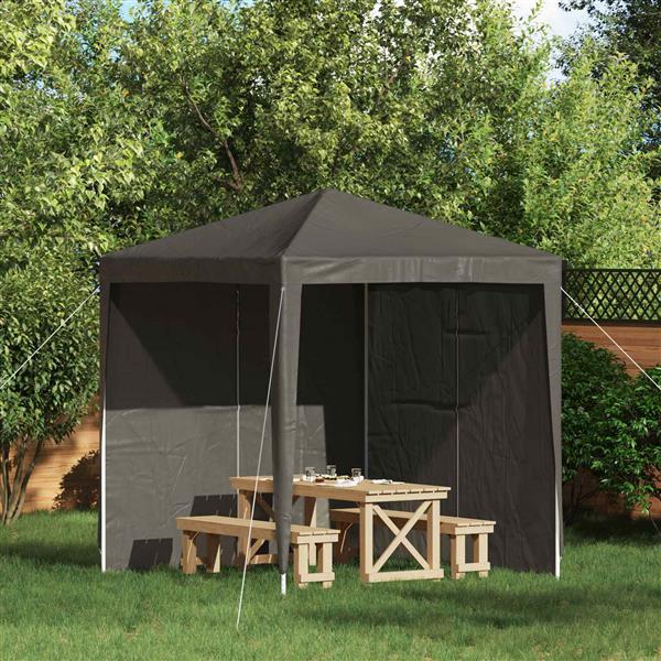 Grote foto vidaxl party tent zijwand 2 pcs antracietkleurig 200 x 195 cm tuin en terras overige tuin en terras