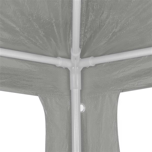 Grote foto vidaxl partytent lichtgrijs 1200 x 300 x 255 cm pe en staal tuin en terras overige tuin en terras