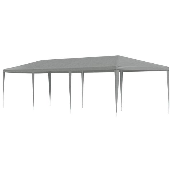 Grote foto vidaxl partytent lichtgrijs 900 x 300 x 255 cm pe en staal tuin en terras overige tuin en terras