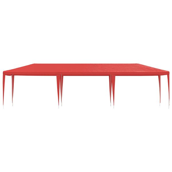 Grote foto vidaxl partytent rood 900 x 300 x 255 cm pe en staal tuin en terras overige tuin en terras